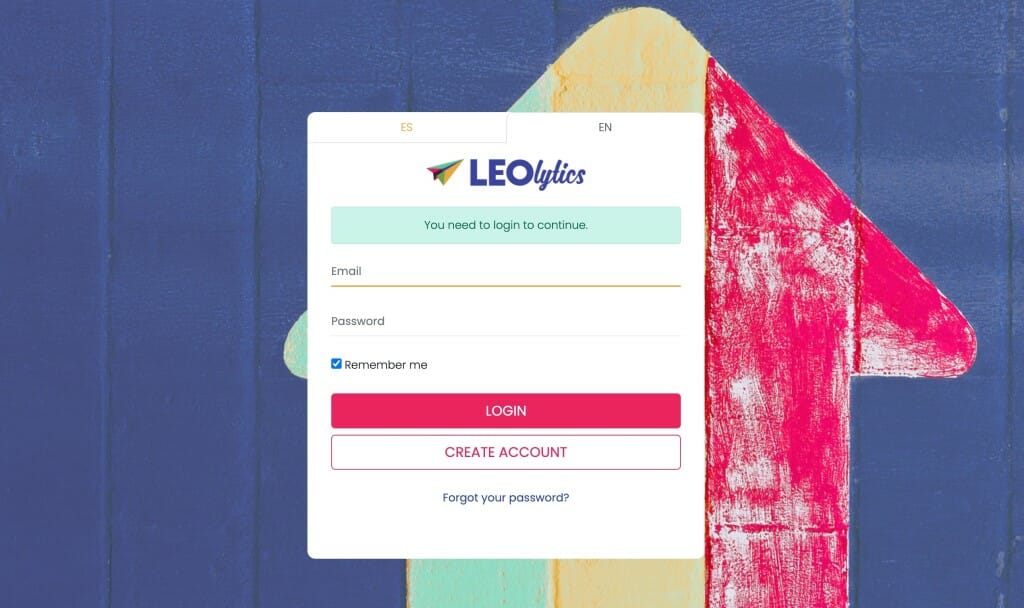 leolytics page inscription