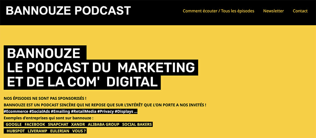 podcast marketing bannouze