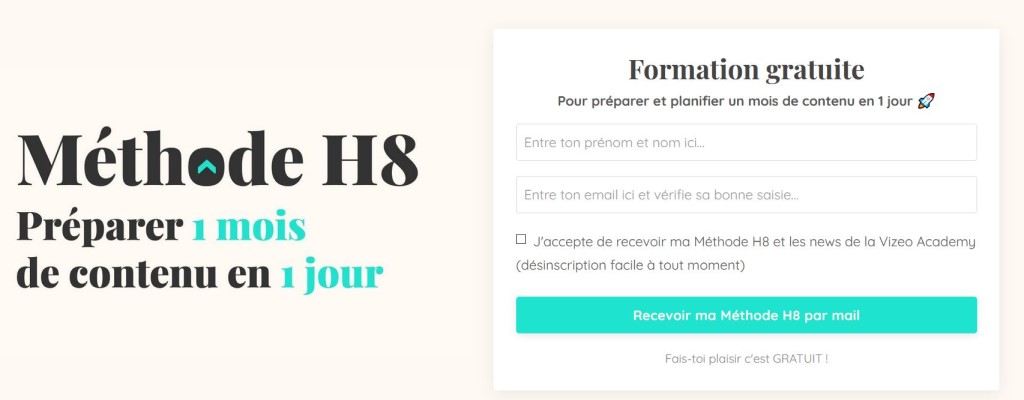 lead magnet methode h8