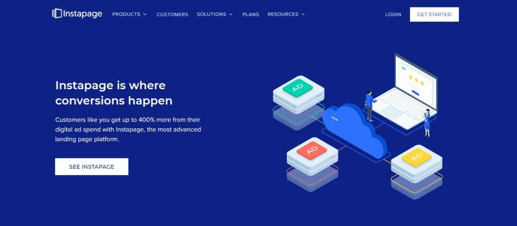 meilleur outil landing page instapage