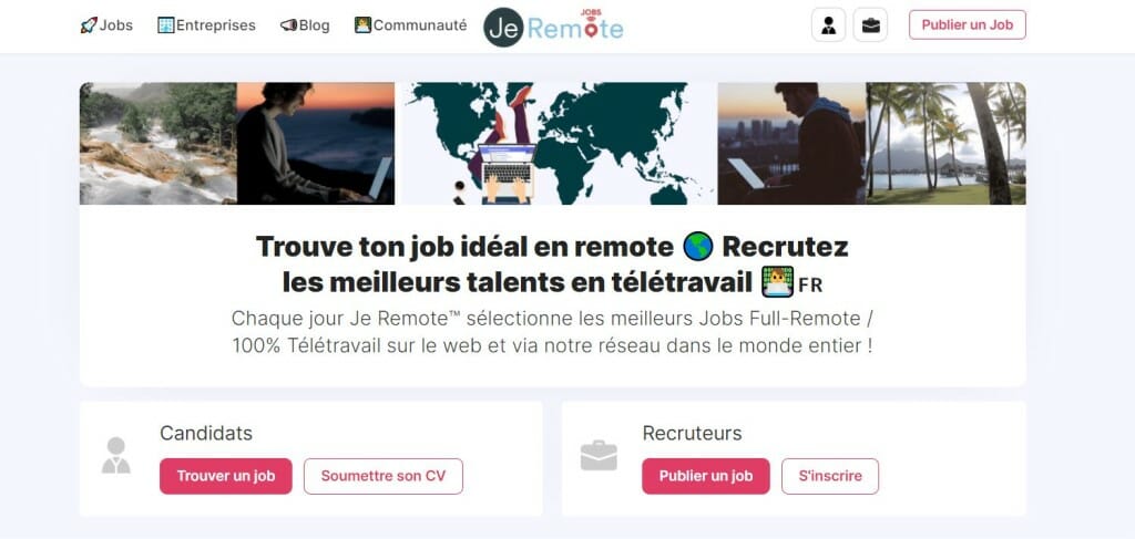 je remote travail distance