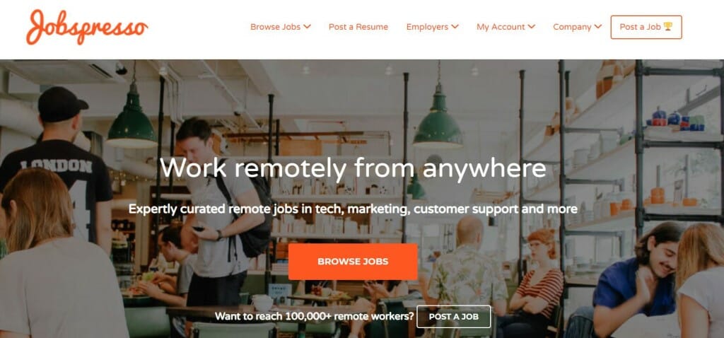 jobspresso plateforme full remote