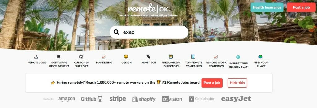 remote ok plateforme freelance