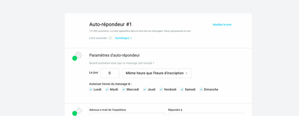 auto repondeur test GetResponse