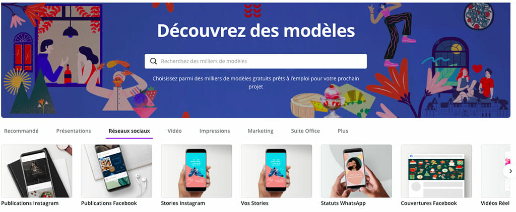 modele design canva