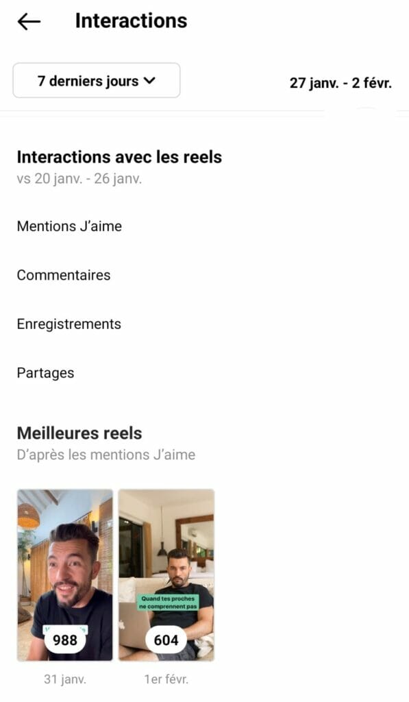 interaction reels insta