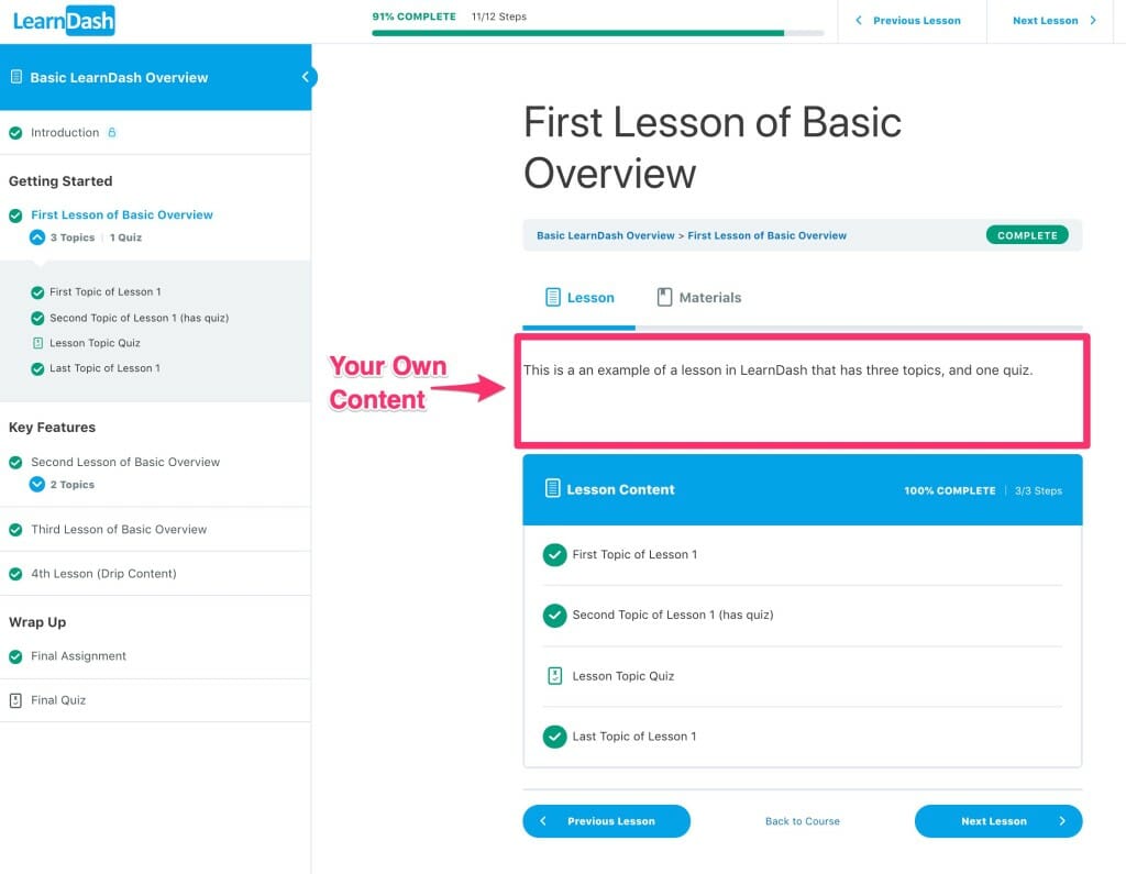 learndash page builders avis test