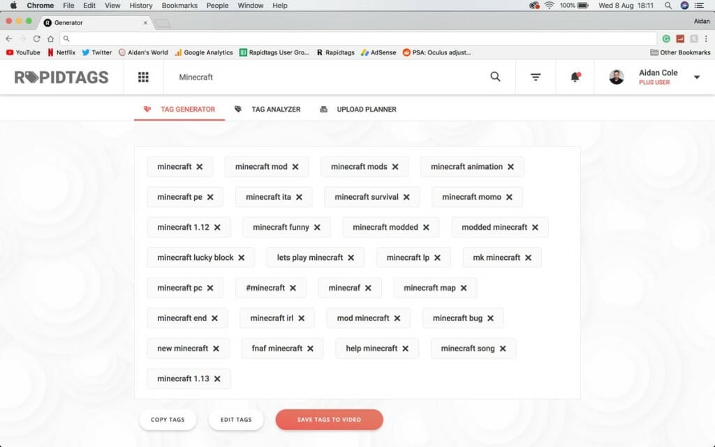 rapidtags youtube