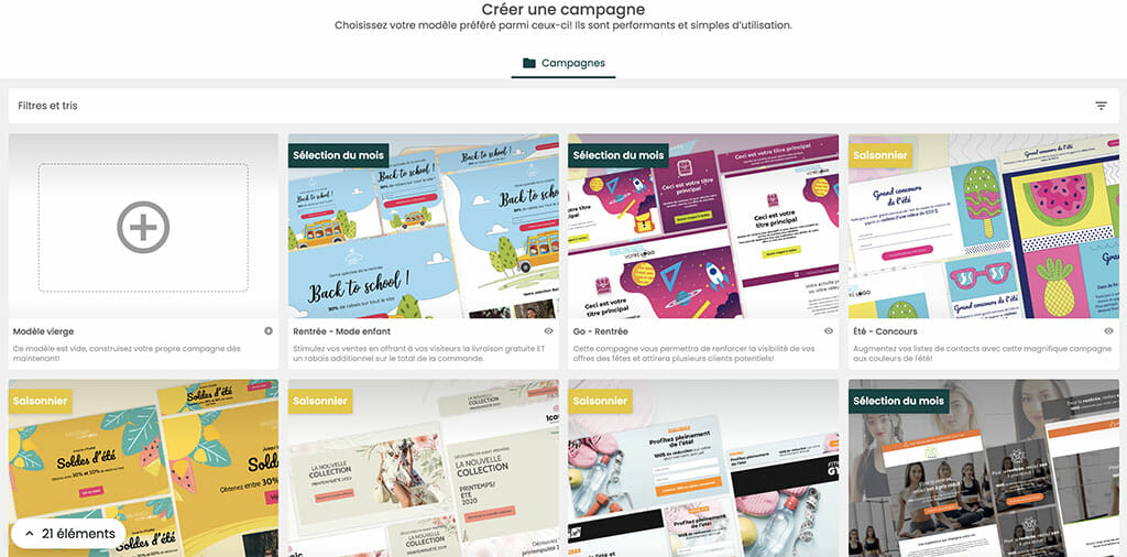 gestionnaire campagne marketing avis leadfox