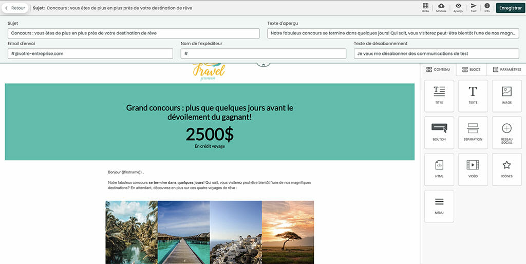 outil creation landing page drag drop