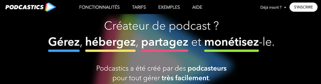 podcastics hebergement createur de podcast