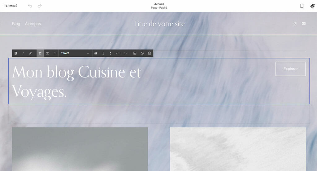 editeur drag drop site internet