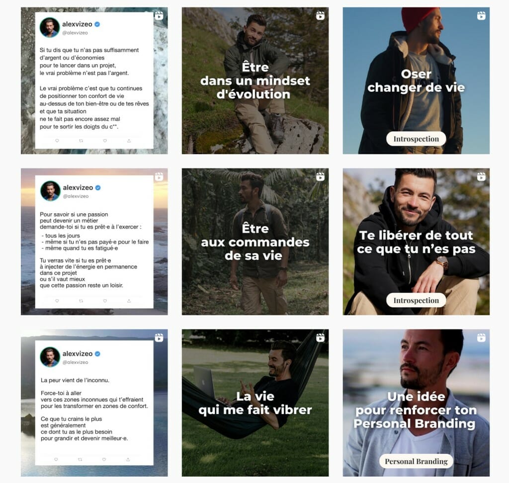 feed instagram alexvizeo design visuel