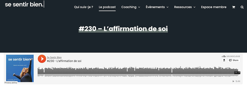 se sentir bien podcast developpement personnel
