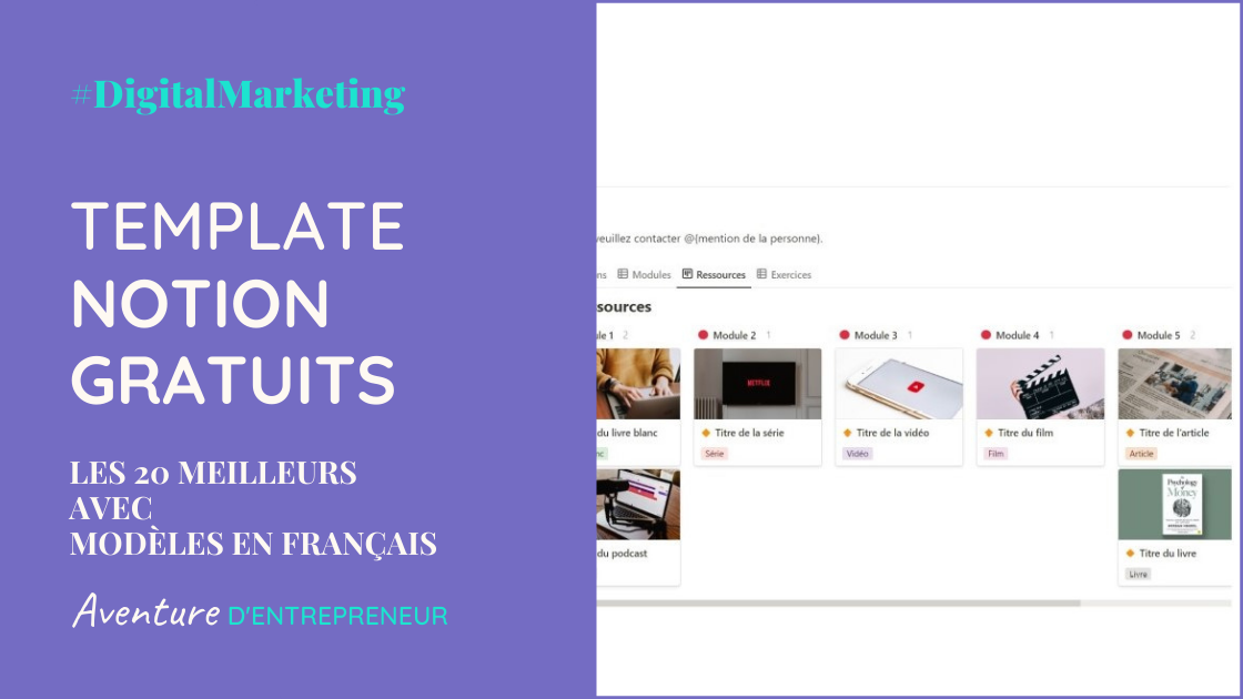 meilleurs template notion gratuit