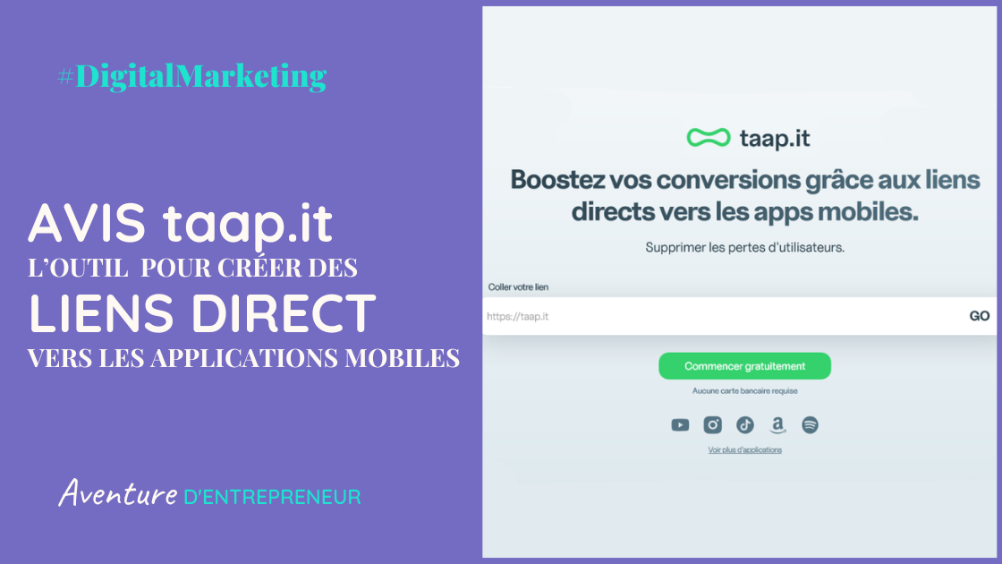 avis taap it test reducteur liens kylian khalifa outil creation liens direct vers applications mobiles