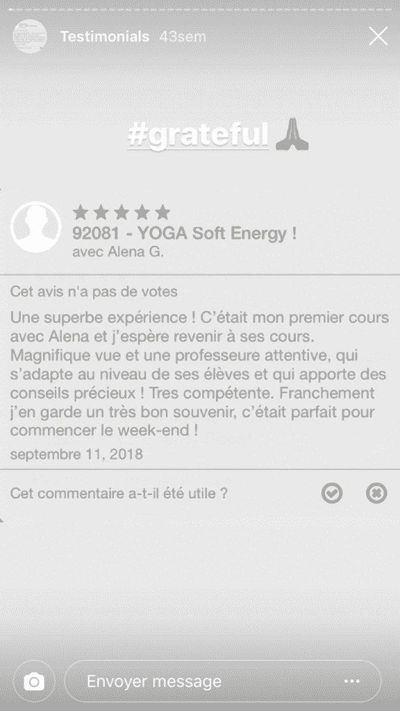 Témoignages clients