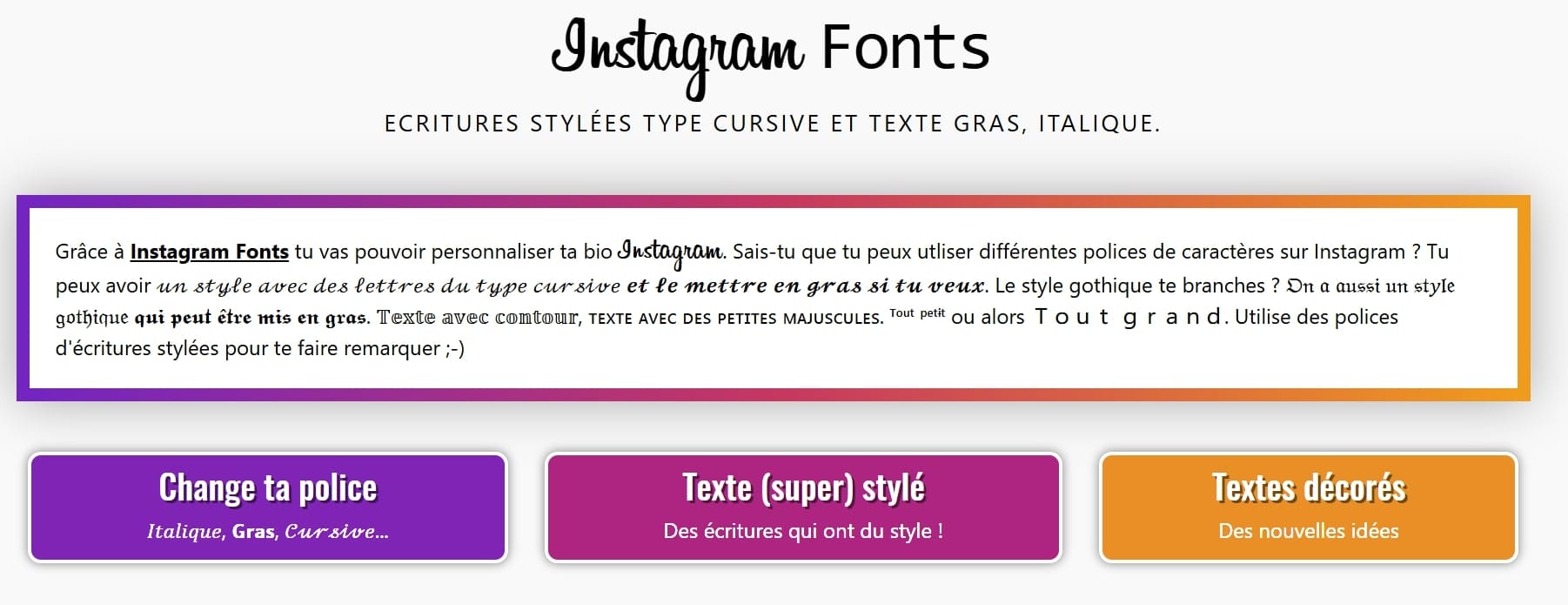 Instagram Fonts typo Instagram