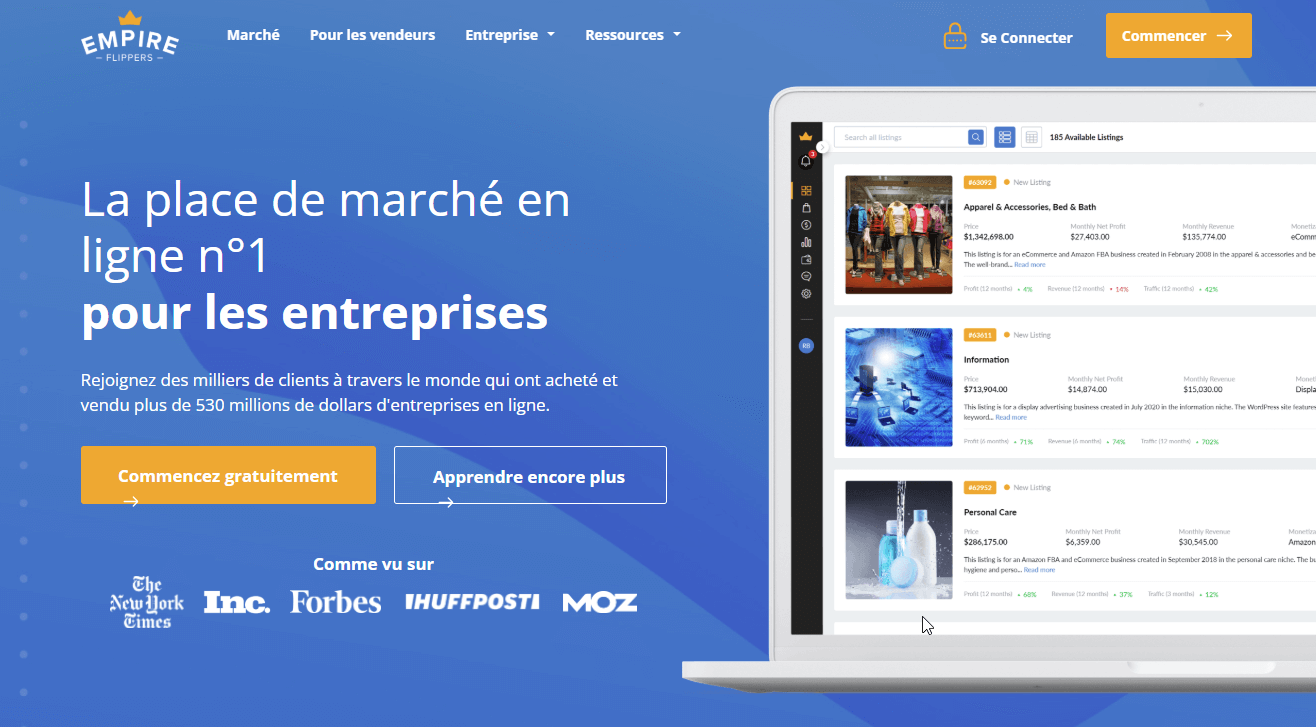 empire flippers alternatives à Flippa