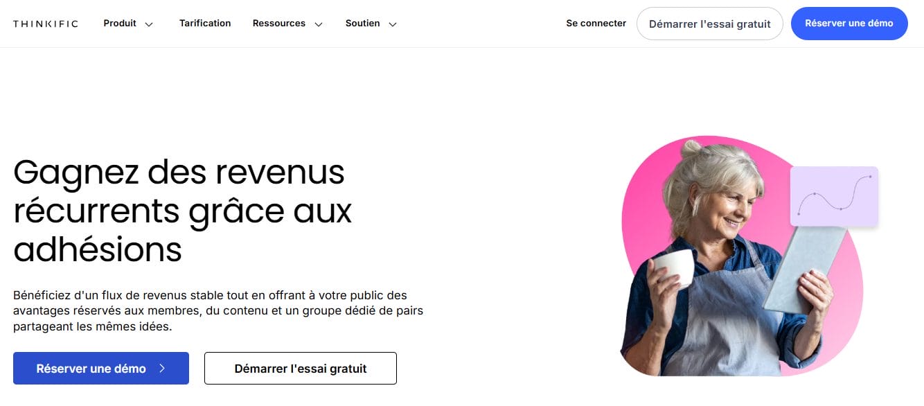 Monétise tes formations comme tu veux thinkific
