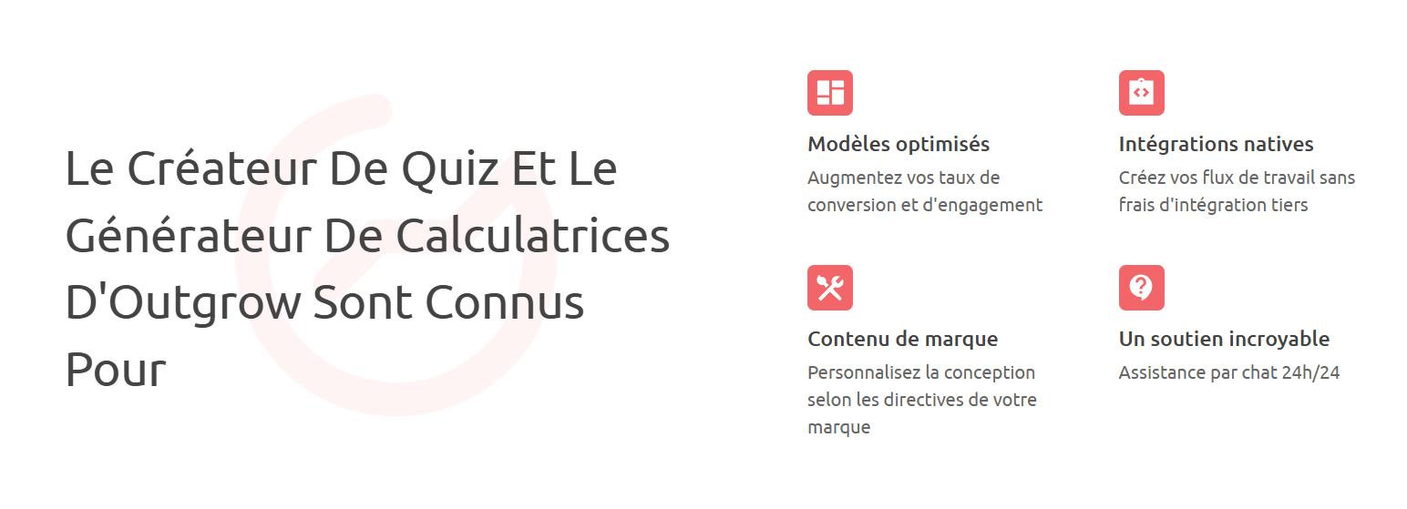 Test de Outgrow Création de pages de destination