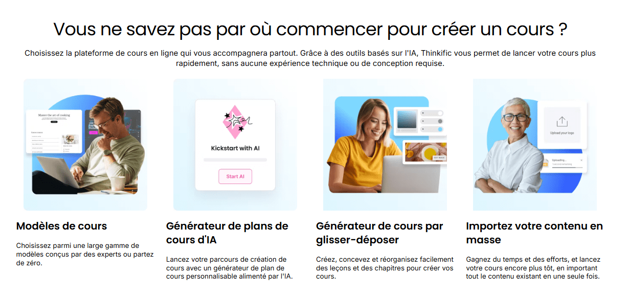 Crée ton site thinkific