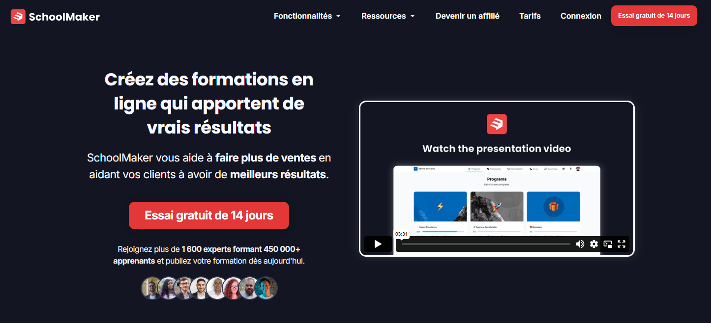 Créer ton espace formateur SchoolMAker