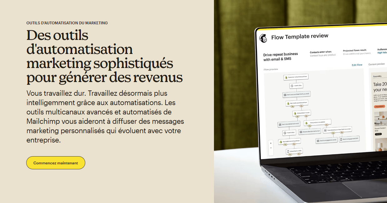 Automatisations et scénarios marketing : Mailchimp