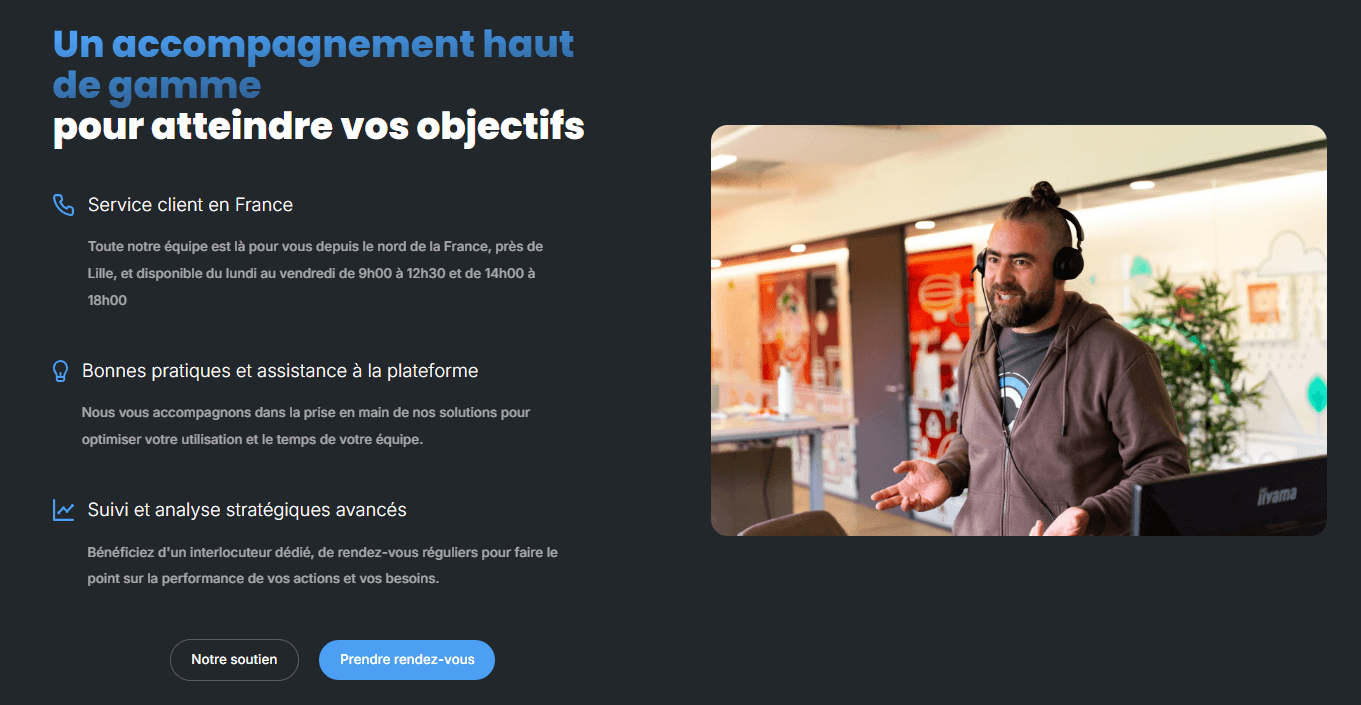 Service client Sarbacane et accompagnement avec un coach