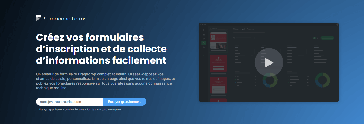 Formulaires et sondages sarbacane