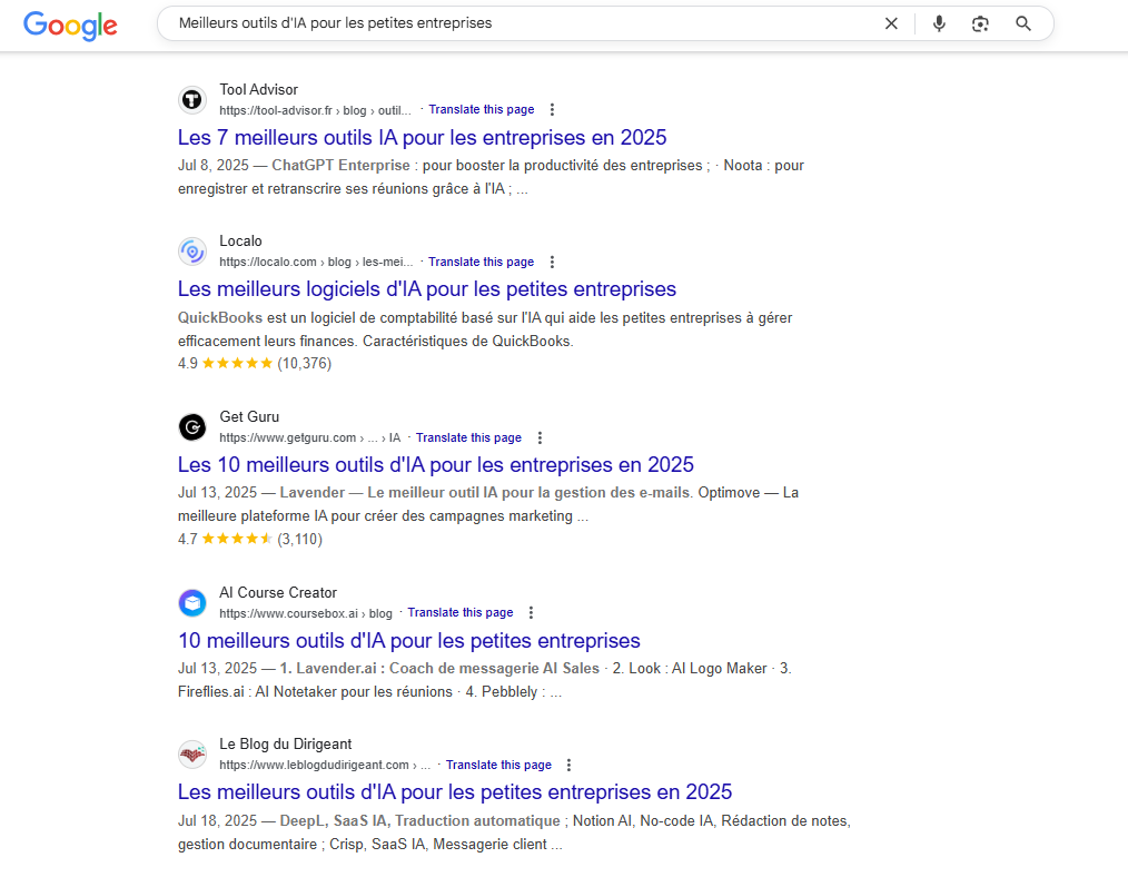 ’inspirer des idées de contenu des concurrents