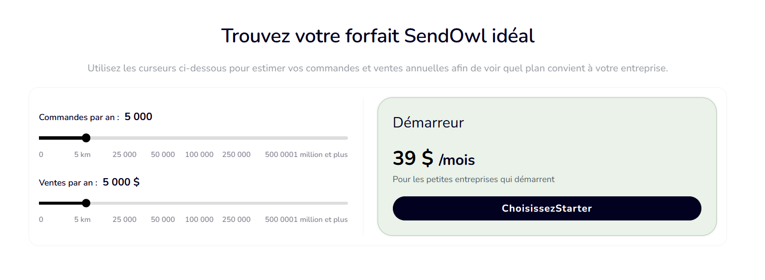Mon avis sur les prix de SendOwl