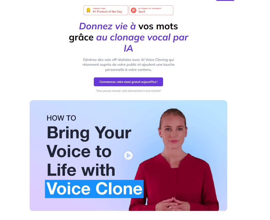 Clonage de voix et support multilingue syllaby