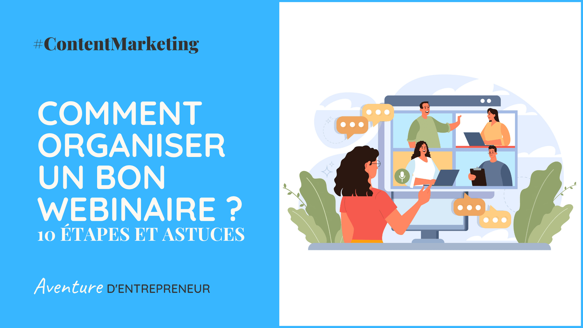 organiser un webinar