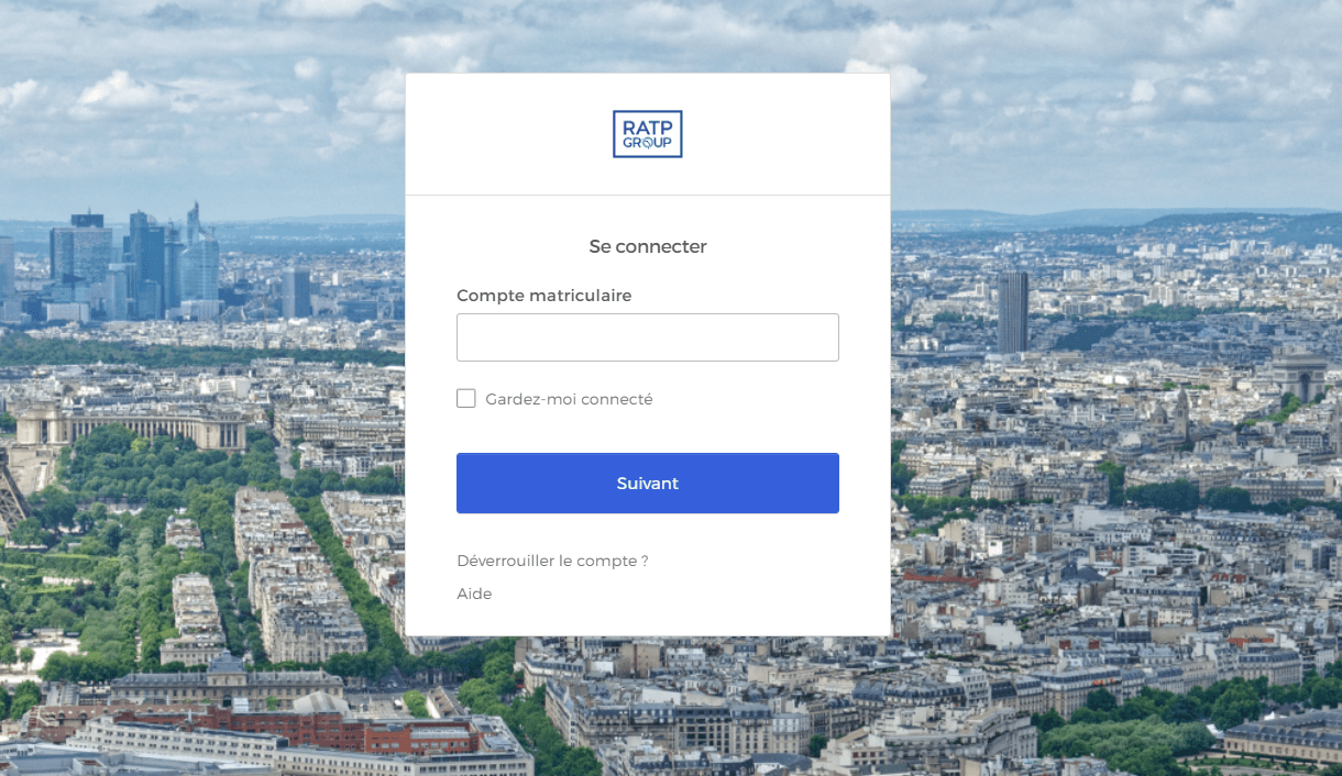 Urbanweb.ratp.net authentification